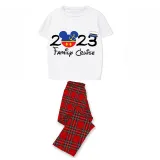 Family Matching Pajamas Exclusive Design Cartoon Mice 2023 Family Cruise Gray Pajamas Set