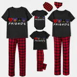 Family Matching Pajamas Exclusive Design Cartoon Mice Friends Black Pajamas Set