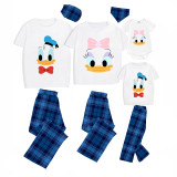 Family Matching Pajamas Exclusive Design Cartoon Duck 2023 Gray Pajamas Set