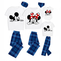 Family Matching Pajamas Exclusive Design Cartoon Mice Gray Pajamas Set