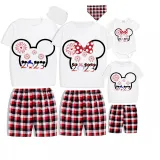 Family Matching Pajamas Exclusive Design Cartoon Mice 2023 Head White Pajamas Set