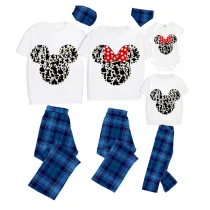 Family Matching Pajamas Exclusive Design Cartoon Mice Print Gray Pajamas Set