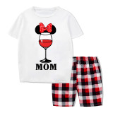 Family Matching Pajamas Mice Drinks Beer Wine Family Pajamas Set