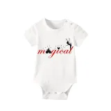 Family Matching Pajamas Exclusive Design Rainbow Magical Angel White Pajamas Set
