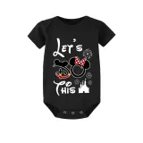 Family Matching Pajamas Exclusive Design Let's Do This Black Pajamas Set
