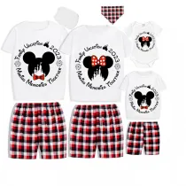 Family Matching Pajamas Mice 2023 Family Vacation Making Memories Together White Pajamas Set