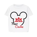 Family Matching Pajamas Mic Family First Cruise White Pajamas Set
