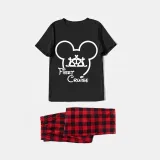 Family Matching Pajamas Mice Family First Cruise Black Pajamas Set