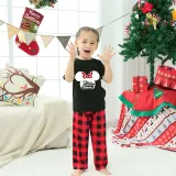 Family Matching Pajamas Exclusive Design Cartoon Mice Dream Cruise Black Pajamas Set