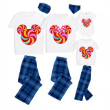 Family Matching Pajamas Exclusive Design Cartoon Mice Lollipop Gray Pajamas Set