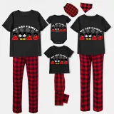 Family Matching Pajamas Exclusive Design Cartoon Mice We Are Family 2023 Black Pajamas Set