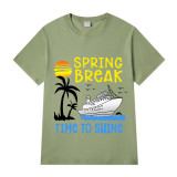 Adult Unisex Top For Students Spring Break Time To Shine T-shirts