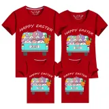 Family Matching Clothing Top Happy Easter Gnomies Car Family T-shirts