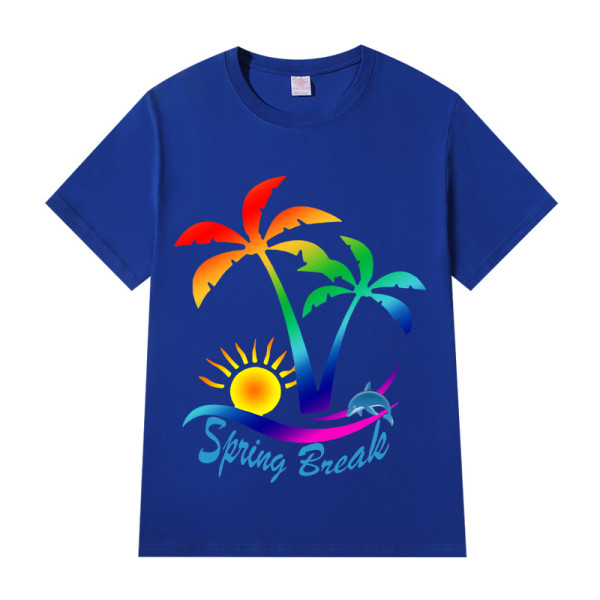 Adult Unisex Top For Students Spring Break Dolphin T-shirts