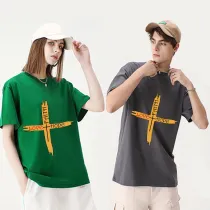 Adult Unisex Top Jesus Faith Hope Love Wooden Cross T-shirts