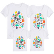 Family Matching Clothing Top Happy Easter Egg Element Family T-shirts