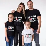 Family Matching Clothing Top Happy Easter Egg Hunt Squad Family T-shirts
