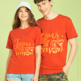 Adult Unisex Top Jesus Is The Reason For The Season Slogan T-shirts