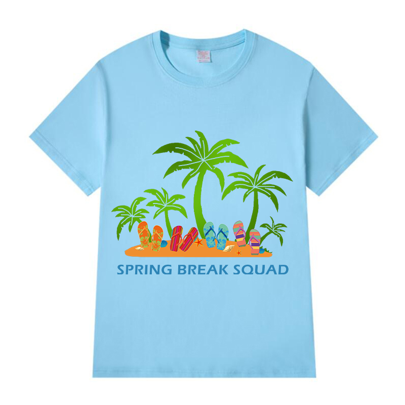 Adult Unisex Top For Students Spring Break Squad T-shirts