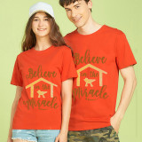 Adult Unisex Top Jesus Believe In The Miracle T-shirts