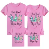 Family Matching Clothing Top Happy Easter He Is Risen Tell Your Peeps Family T-shirts