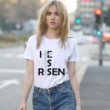 Adult Unisex Top Jesus He Is Risen T-shirts