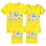 Family Matching Clothing Top Happy Easter Gnomies Rabbit Family T-shirts