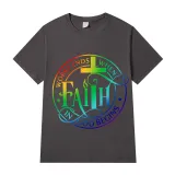 Adult Unisex Top Jesus Worry Ends When Faith In God Begins T-shirts
