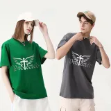 Adult Unisex Top Jesus Protectes Wings Cross Slogan T-shirts