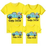 Family Matching Clothing Top Happy Easter Car Gnomies Family T-shirts