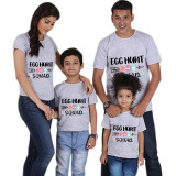 Family Matching Clothing Top Happy Easter Egg Hunt Squad Family T-shirts