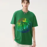 Adult Unisex Top Jesus Worry Ends When Faith In God Begins T-shirts