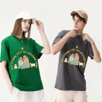 Adult Unisex Top Jesus Oh Come Let Us Adore Him Cute T-shirts