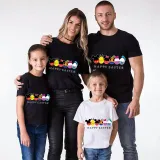 Family Matching Clothing Top Happy Easter Cartoon Mouse Friends Family T-shirts