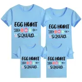Family Matching Clothing Top Happy Easter Egg Hunt Squad Family T-shirts