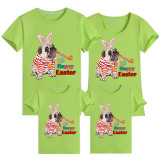 Family Matching Clothing Top Happy Easter Dog Family T-shirts
