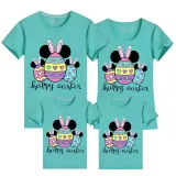 Family Matching Clothing Top Happy Easter Egg Cartoon Mouse Family T-shirts