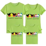 Family Matching Clothing Top Happy Easter Cartoon Mouse Friends Family T-shirts