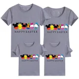 Family Matching Clothing Top Happy Easter Cartoon Mouse Friends Family T-shirts