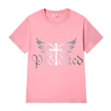 Adult Unisex Top Jesus Protectes Wings Cross Slogan T-shirts