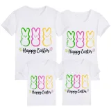 Family Matching Clothing Top Happy Easter Bunny Family T-shirts