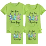 Family Matching Clothing Top Happy Easter He Is Risen Tell Your Peeps Family T-shirts