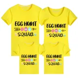 Family Matching Clothing Top Happy Easter Egg Hunt Squad Family T-shirts