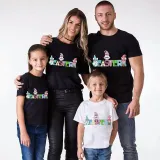 Family Matching Clothing Top Happy Easter Gnomies with Eggs Family T-shirts