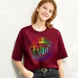 Adult Unisex Top Jesus Worry Ends When Faith In God Begins T-shirts