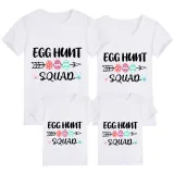 Family Matching Clothing Top Happy Easter Egg Hunt Squad Family T-shirts