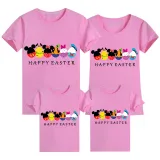Family Matching Clothing Top Happy Easter Cartoon Mouse Friends Family T-shirts