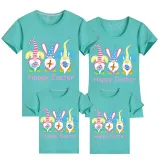 Family Matching Clothing Top Happy Easter Gnomies Rabbit Family T-shirts
