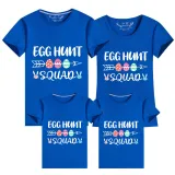 Family Matching Clothing Top Happy Easter Egg Hunt Squad Family T-shirts