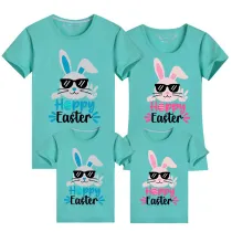 Family Matching Clothing Top Happy Easter Family T-shirts